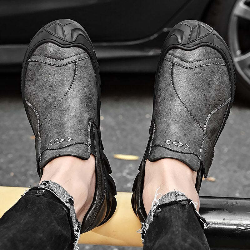 Men's Leather Comfortable Loafers-My Soft Slipper