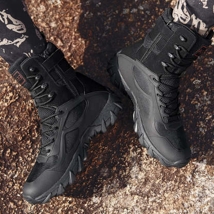 Men's Military Outdoor Ankle Boots-My Soft Slipper