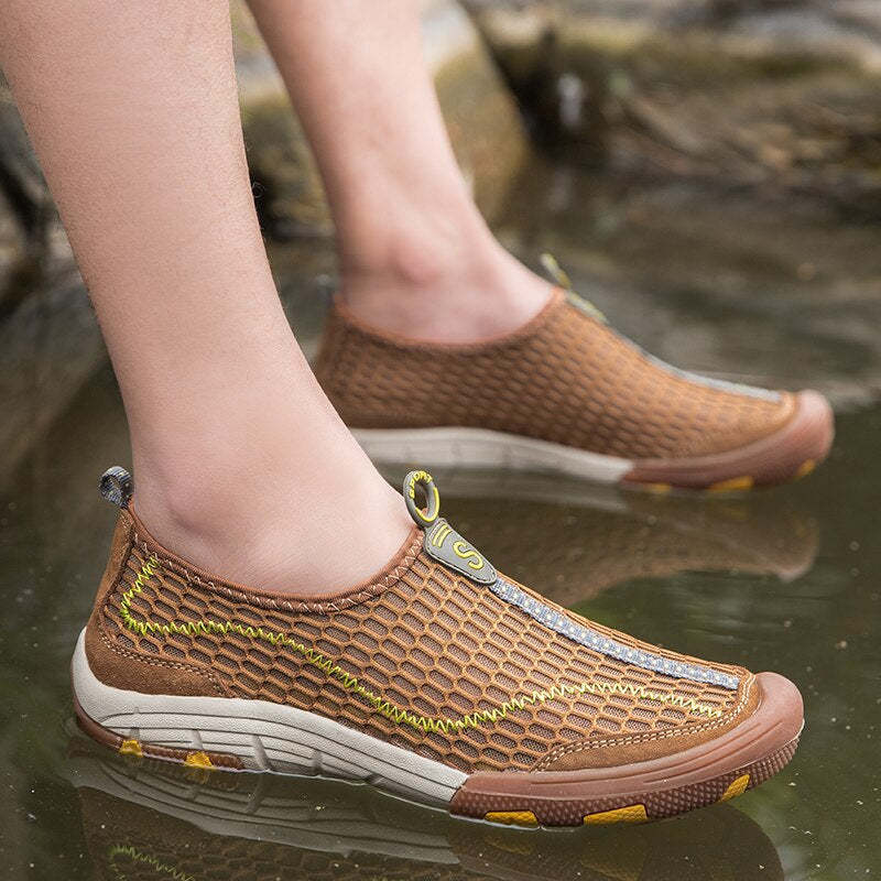 Fashion Breathable Summer Walking Mesh Shoes-My Soft Slipper