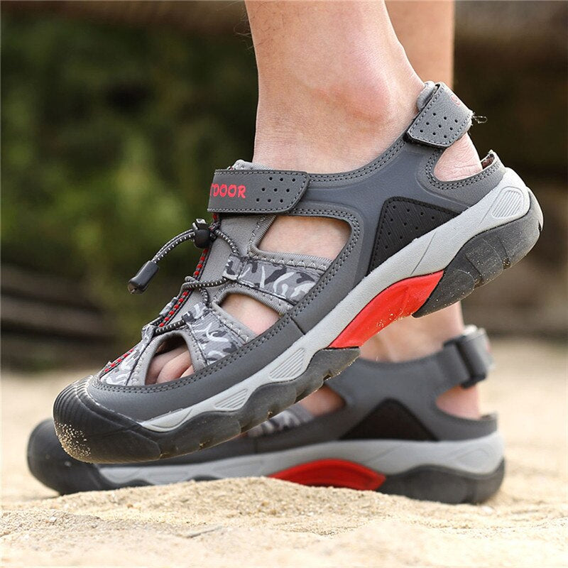 Summer Men Breathable Casual Flat Sandals-My Soft Slipper