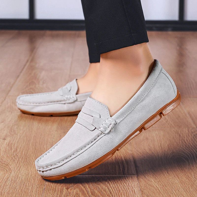 High Quality Genuine Flats Leather Loafers-My Soft Slipper