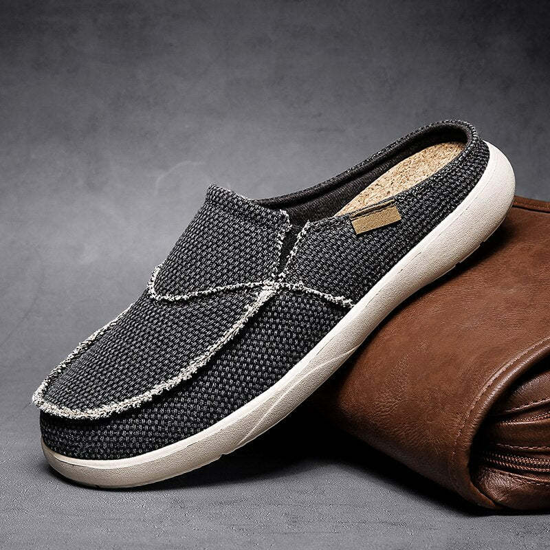 Summer Denim Canvas Men Breathable Casual Shoes-My Soft Slipper