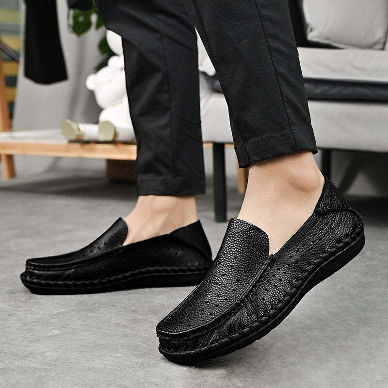 Casual Genuine Leather Shoes-My Soft Slipper