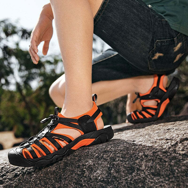 Summer Genuine Leather Men Sandals-My Soft Slipper
