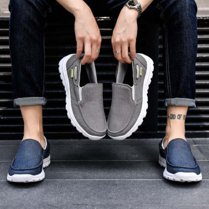 Men Casual Canvas Shoes-My Soft Slipper