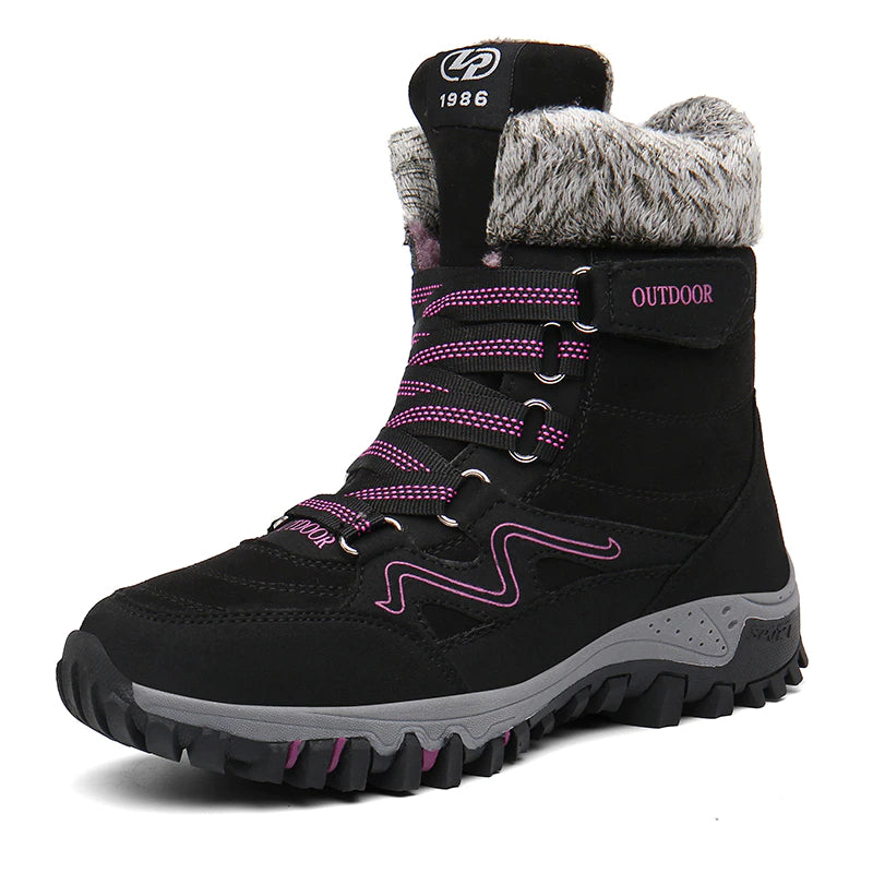 Plush Warm Men Ankle Waterproof Boots-My Soft Slipper
