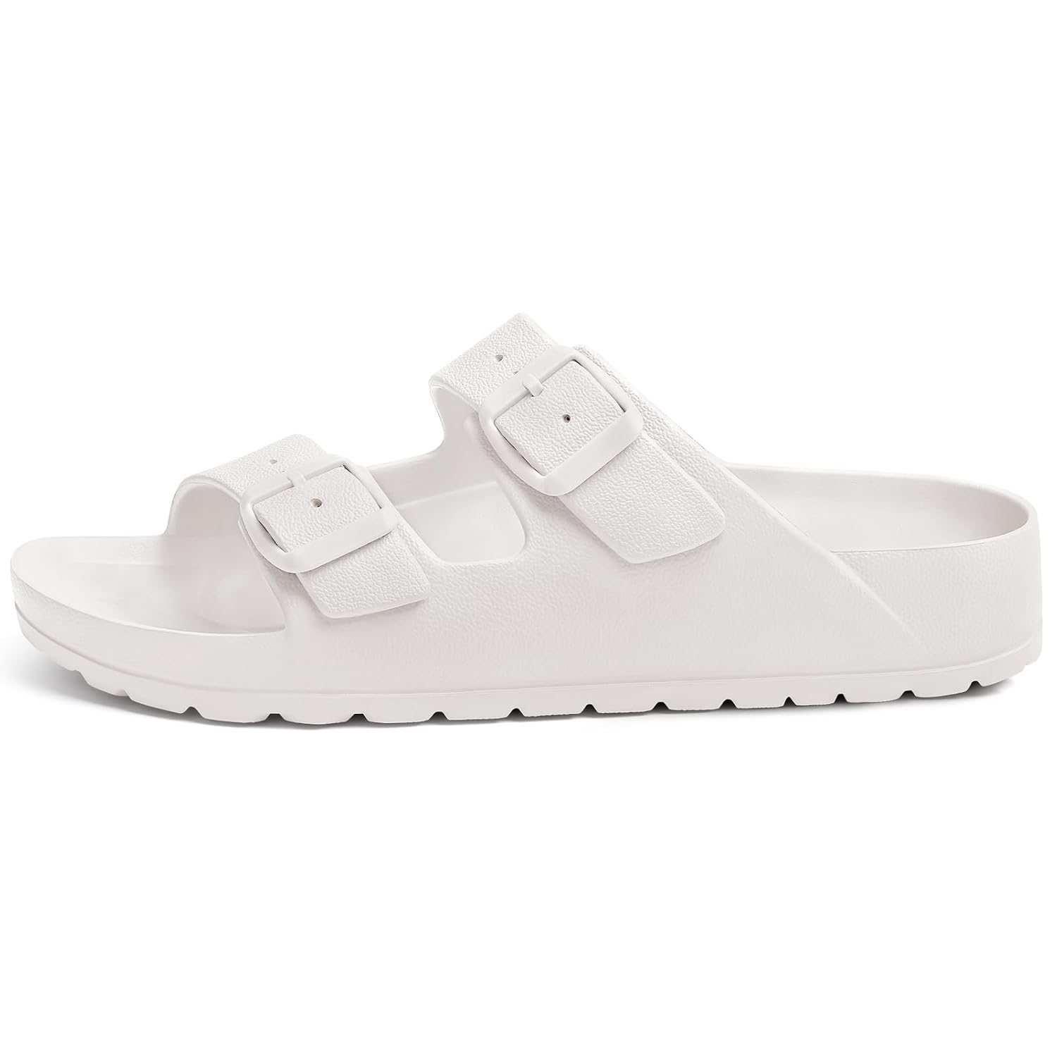 Lightweight Slip On Slide Waterproof Sandals With Adjustable Double Buckle For Women