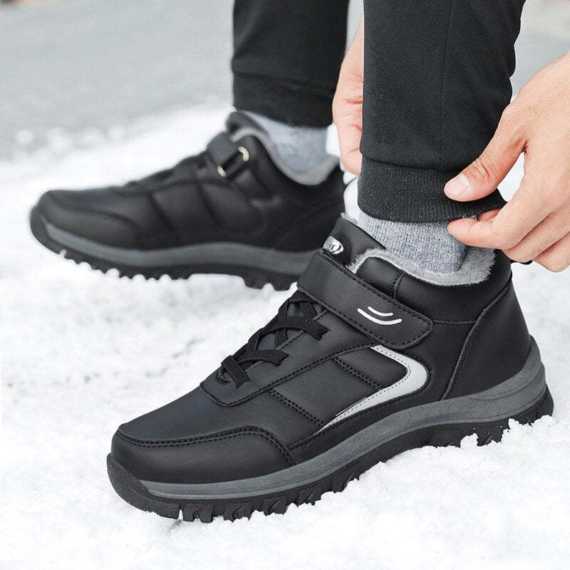 Men's Winter Lace-Up Ankle Boots-My Soft Slipper