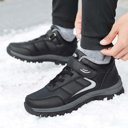 Men's Winter Lace-Up Ankle Boots-My Soft Slipper