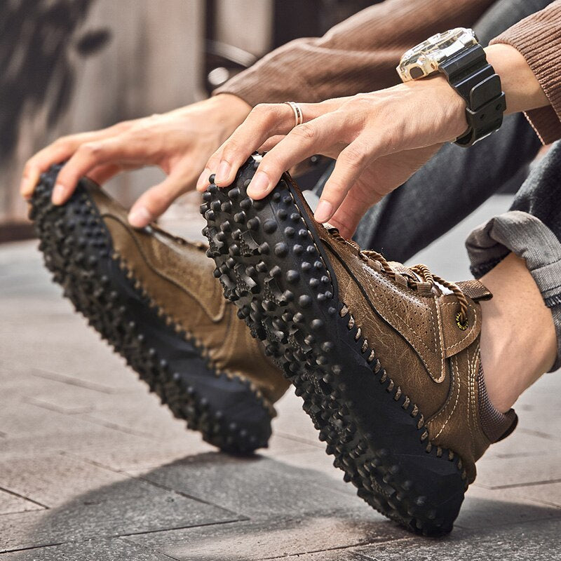 Men's Soft Leather Comfortable Shoes-My Soft Slipper