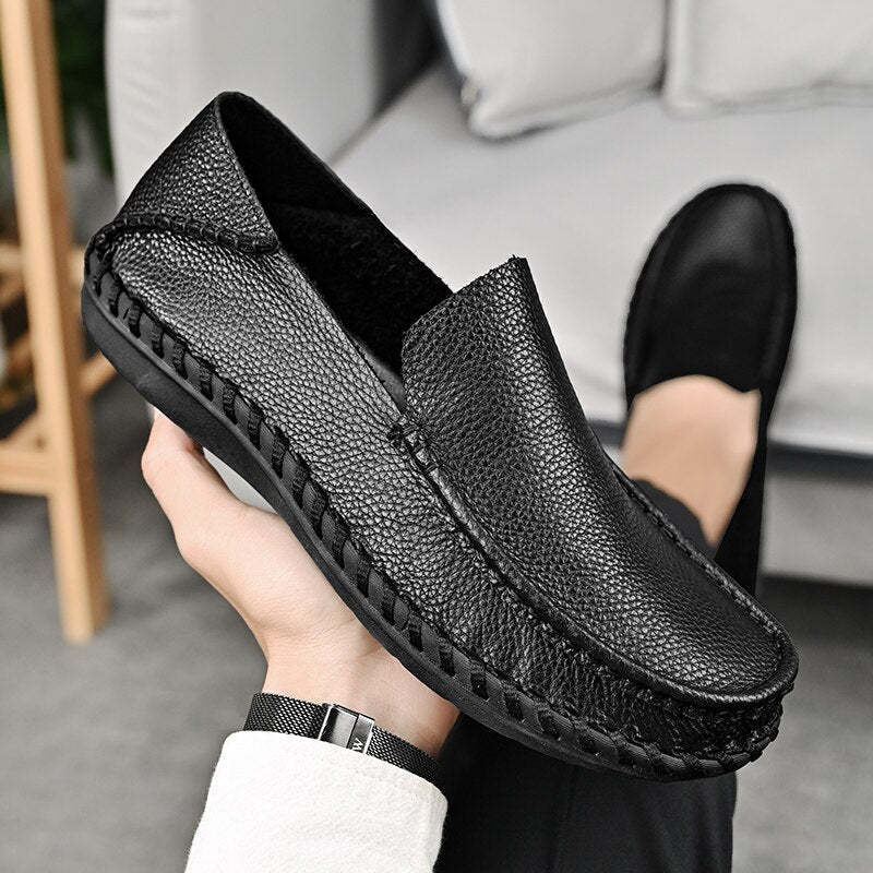 Casual Genuine Leather Shoes-My Soft Slipper