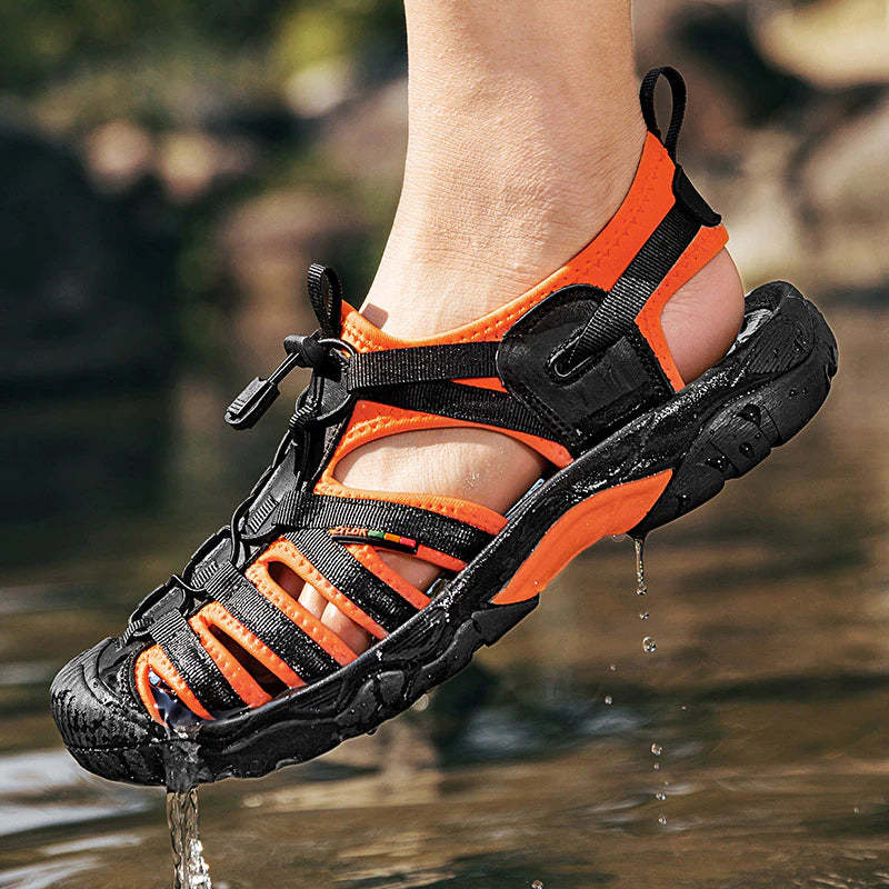 Summer Genuine Leather Men Sandals-My Soft Slipper