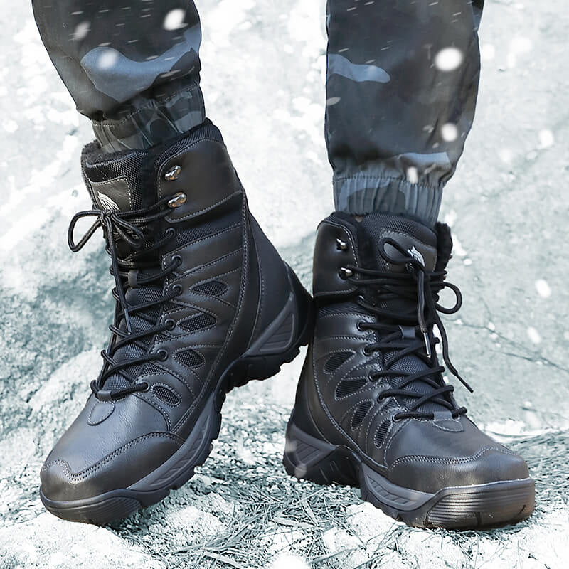 Warm Plush Snow High Top Men's Boots-My Soft Slipper