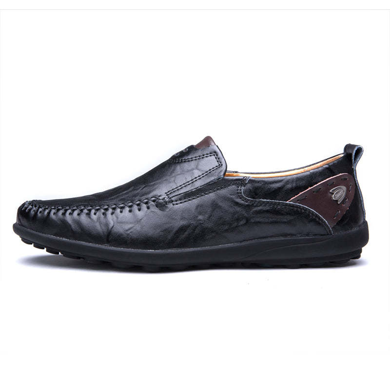 Fashion Casual Leather Loafers Shoes-My Soft Slipper