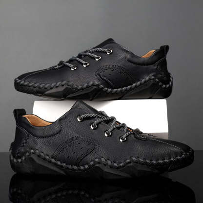 Men's Handmade Soft Leather Casual Shoes-My Soft Slipper