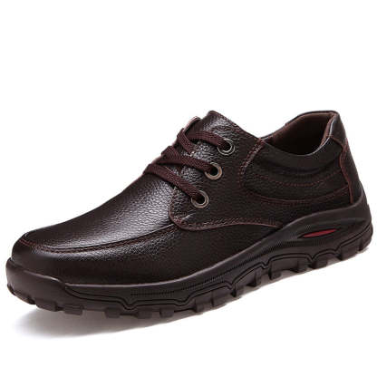 Leather Casual Men Flats Shoes-My Soft Slipper