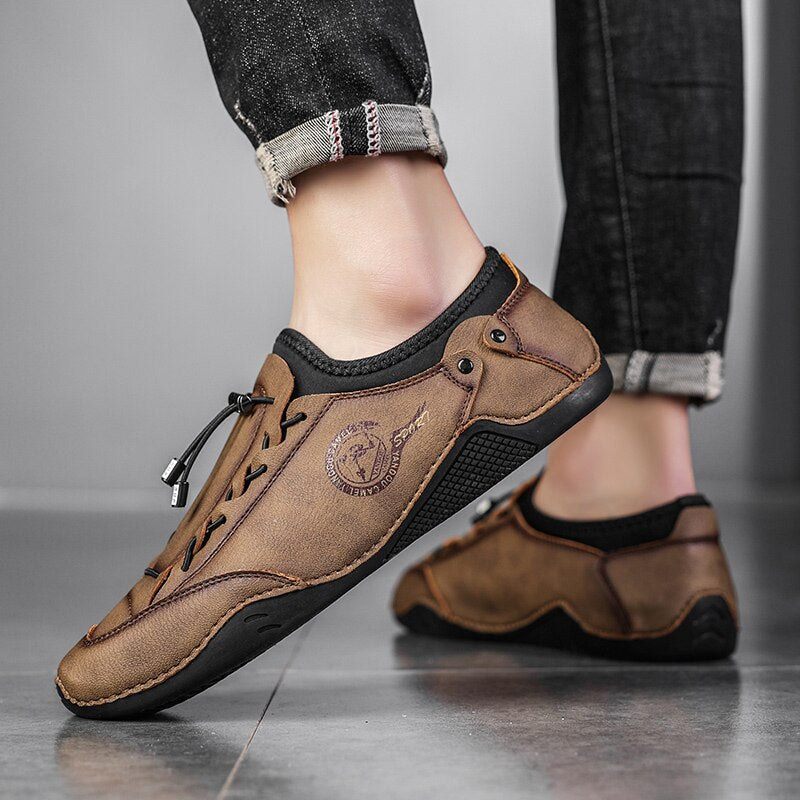 Handmade Artificial Leather Men's Shoes-My Soft Slipper