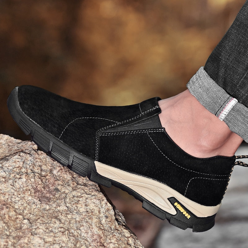 Men's Leather Casual Shoes-My Soft Slipper