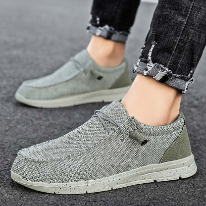 Men's Breathable Canvas Shoes-My Soft Slipper