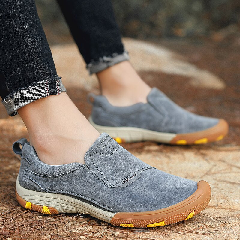 Genuine Leather Men's Comfortable Loafers-My Soft Slipper