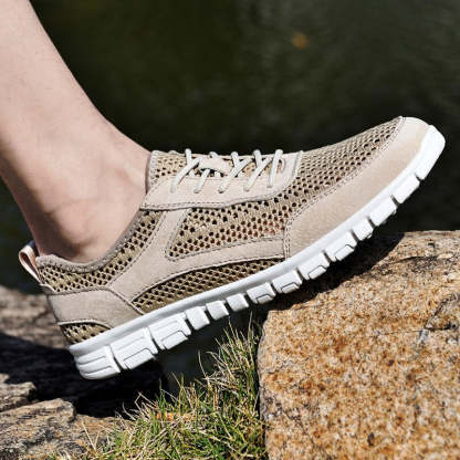 Fashion Spring Casual Comfortable Mesh Men's Shoes-My Soft Slipper