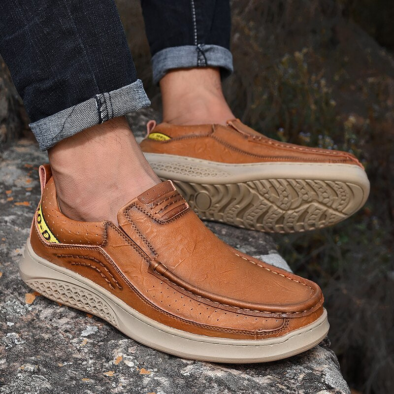 Anti-Slip Rubber Loafers Shoes-My Soft Slipper