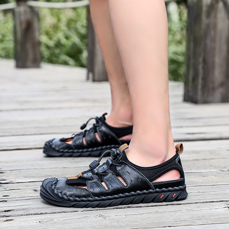 Classic Men's Breathable Sandals-My Soft Slipper