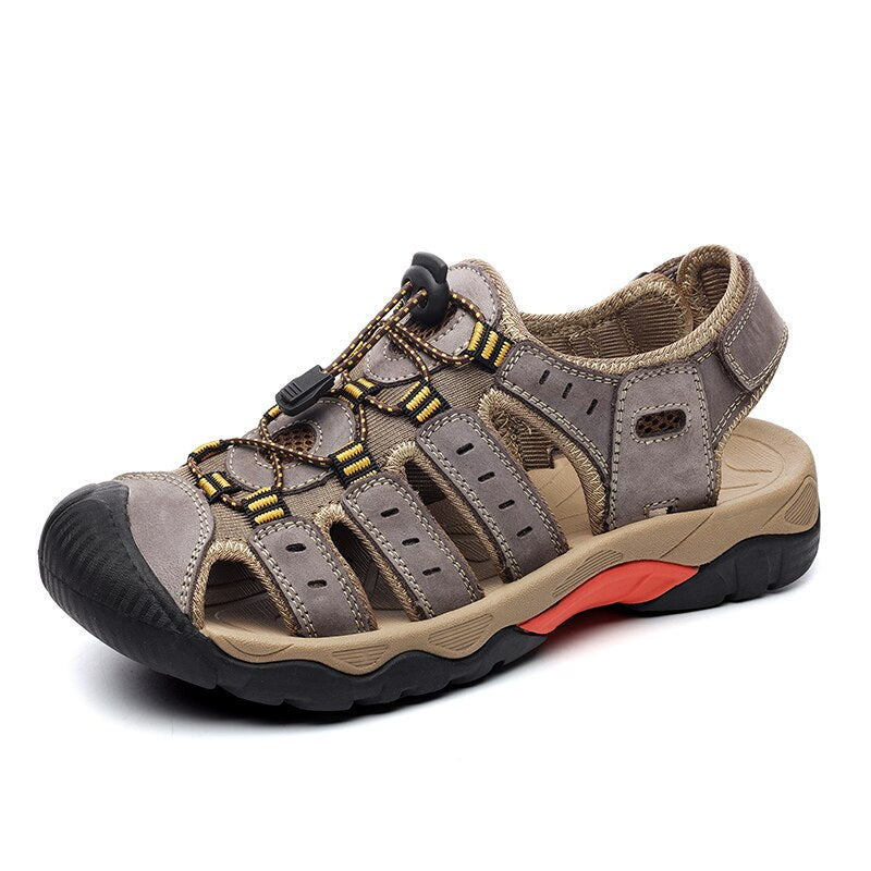 Soft Genuine Outdoor Summer Leather Sandals-My Soft Slipper