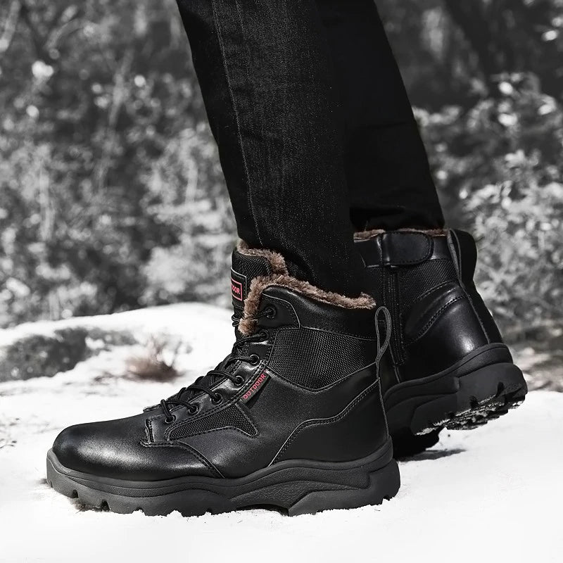 Men's Ankle Waterproof Military Boots-My Soft Slipper