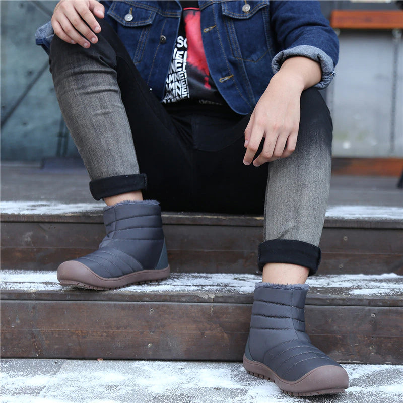 Waterproof Winter Non-Slip Ankle Boots-My Soft Slipper