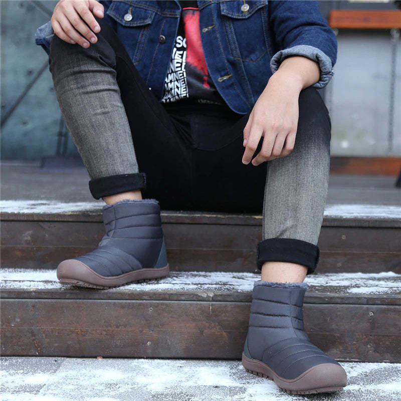Waterproof Winter Non-Slip Ankle Boots-My Soft Slipper