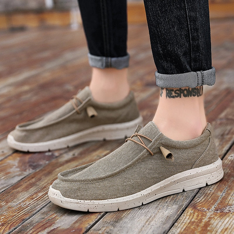 Spring Summer Men's Canvas Shoes-My Soft Slipper