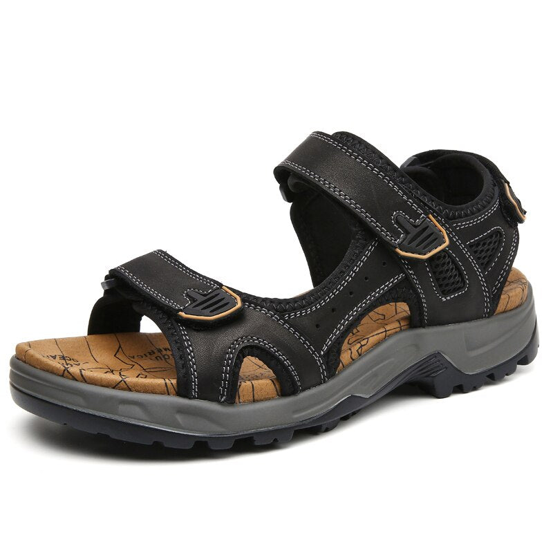 Genuine Leather Soft Sandals-My Soft Slipper