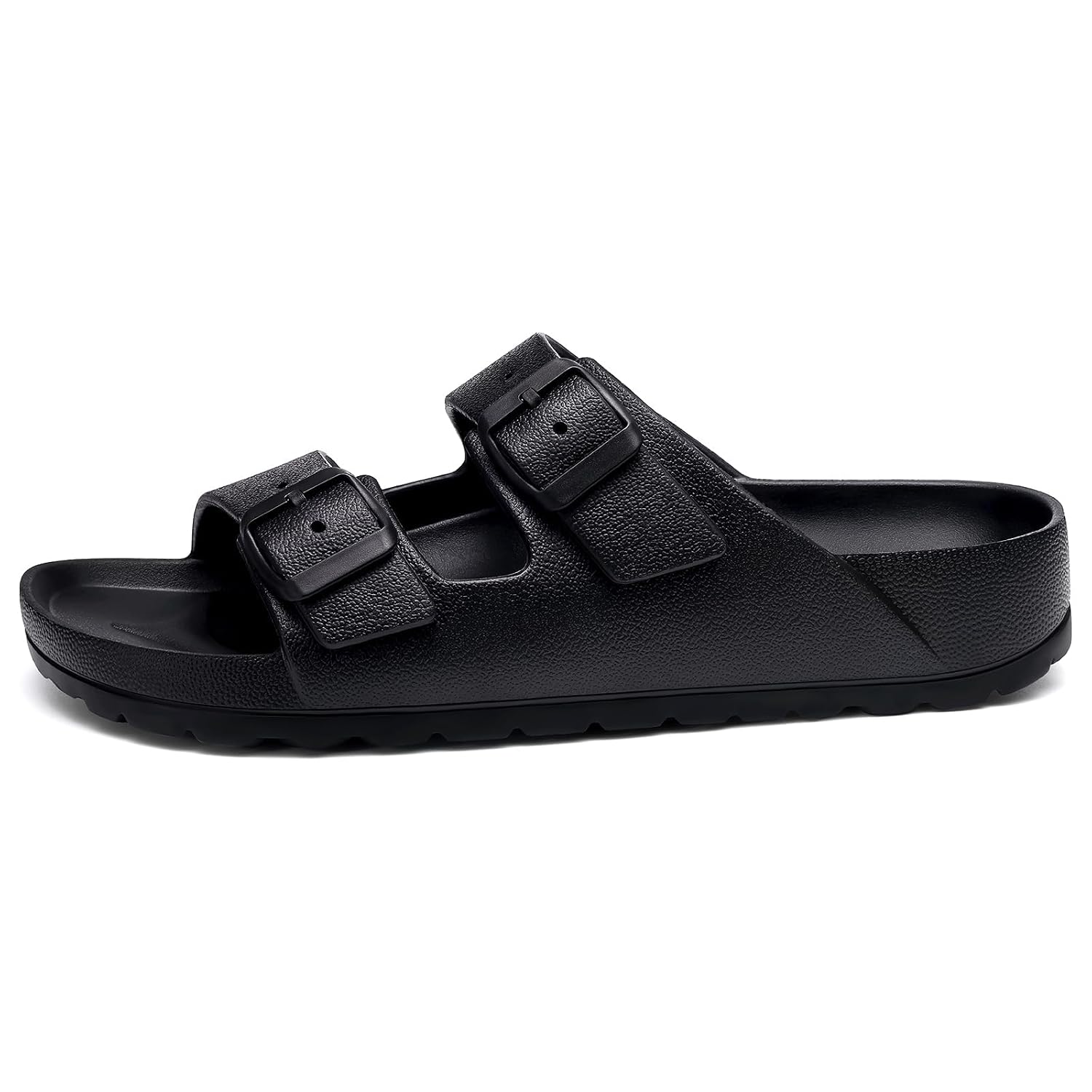 Lightweight Slip On Slide Waterproof Sandals With Adjustable Double Buckle For Women