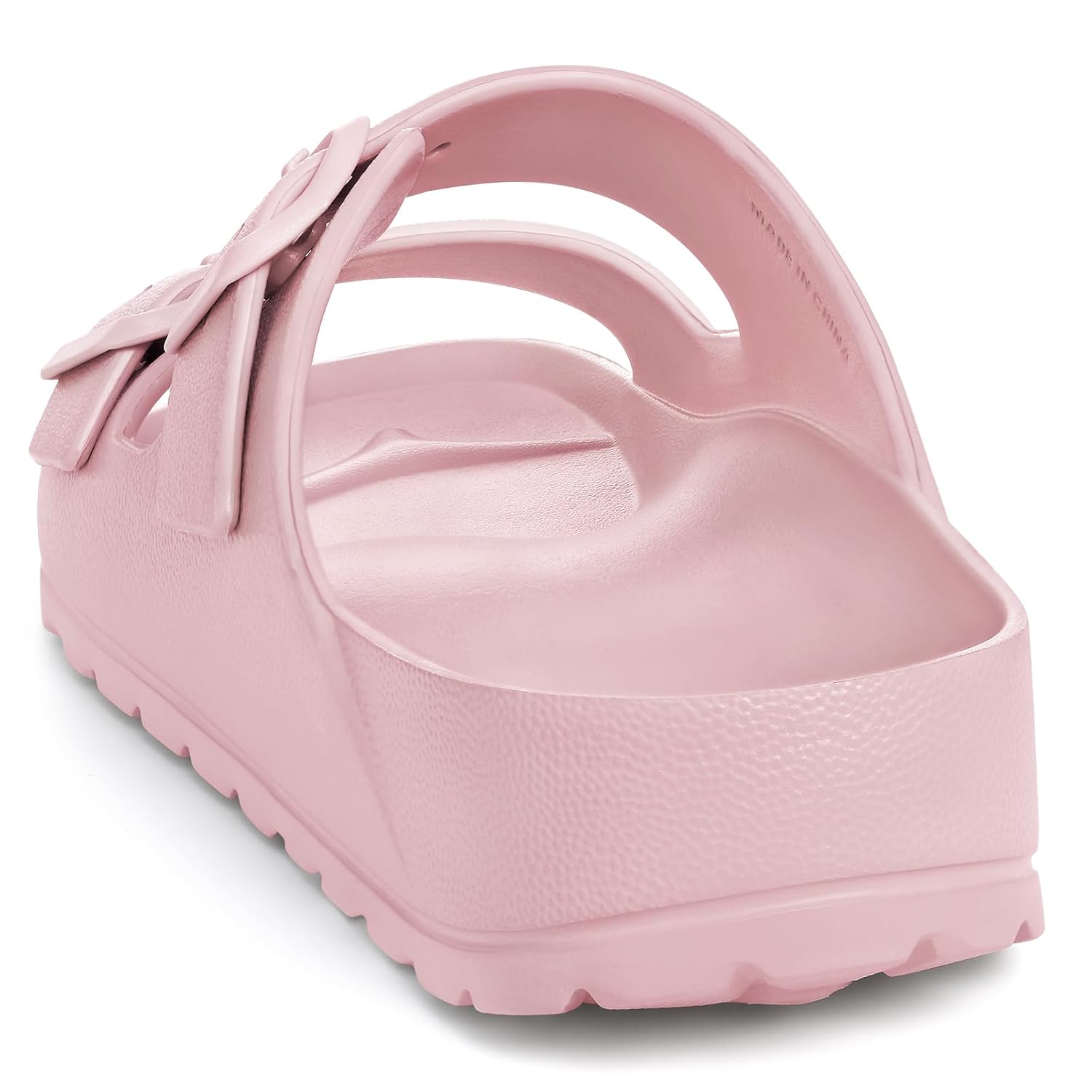 Lightweight Slip On Slide Waterproof Sandals With Adjustable Double Buckle For Women