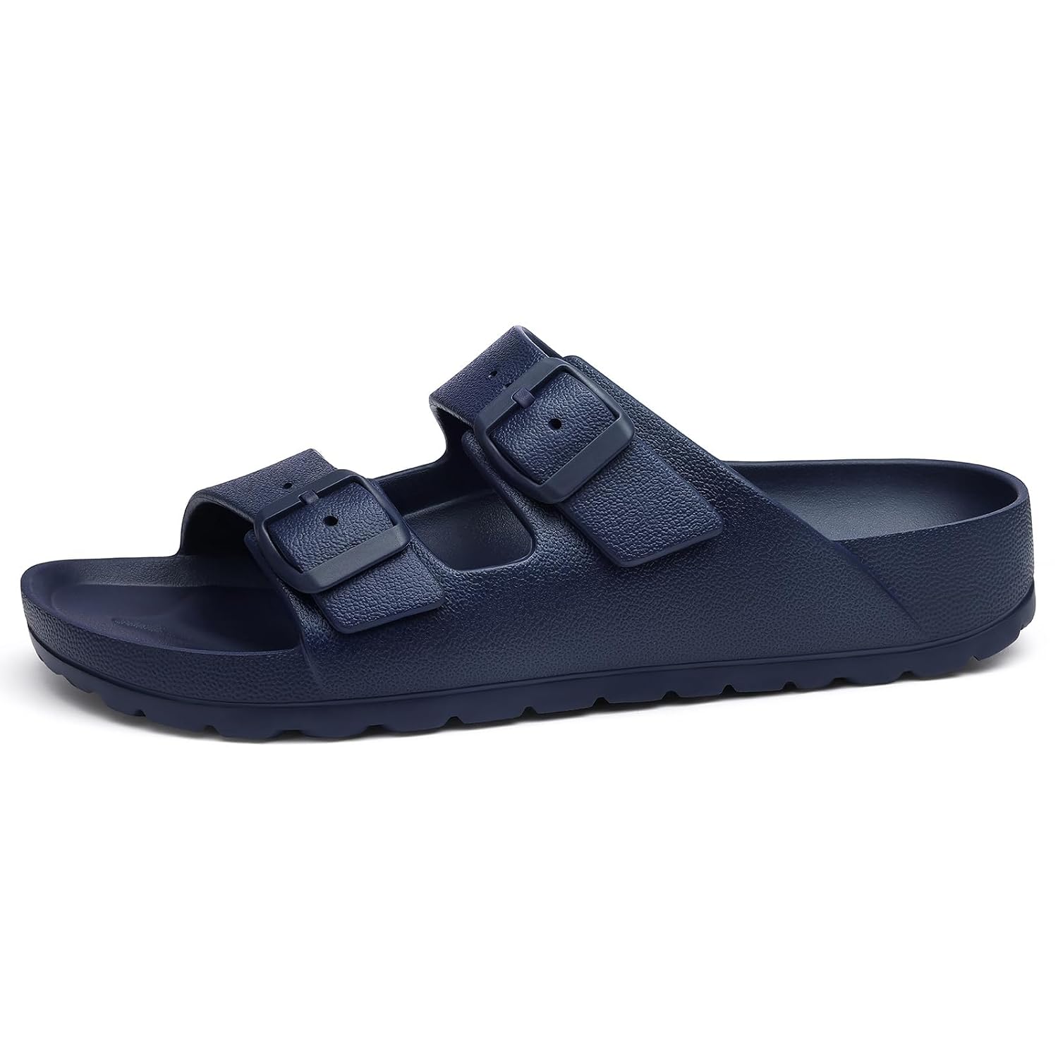 Lightweight Slip On Slide Waterproof Sandals With Adjustable Double Buckle For Women