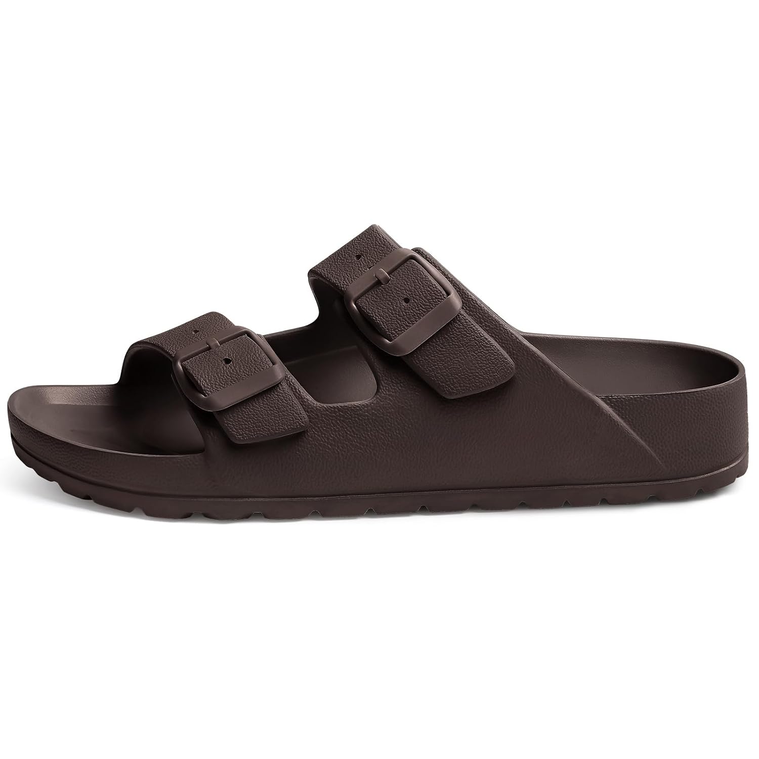 Lightweight Slip On Slide Waterproof Sandals With Adjustable Double Buckle For Women