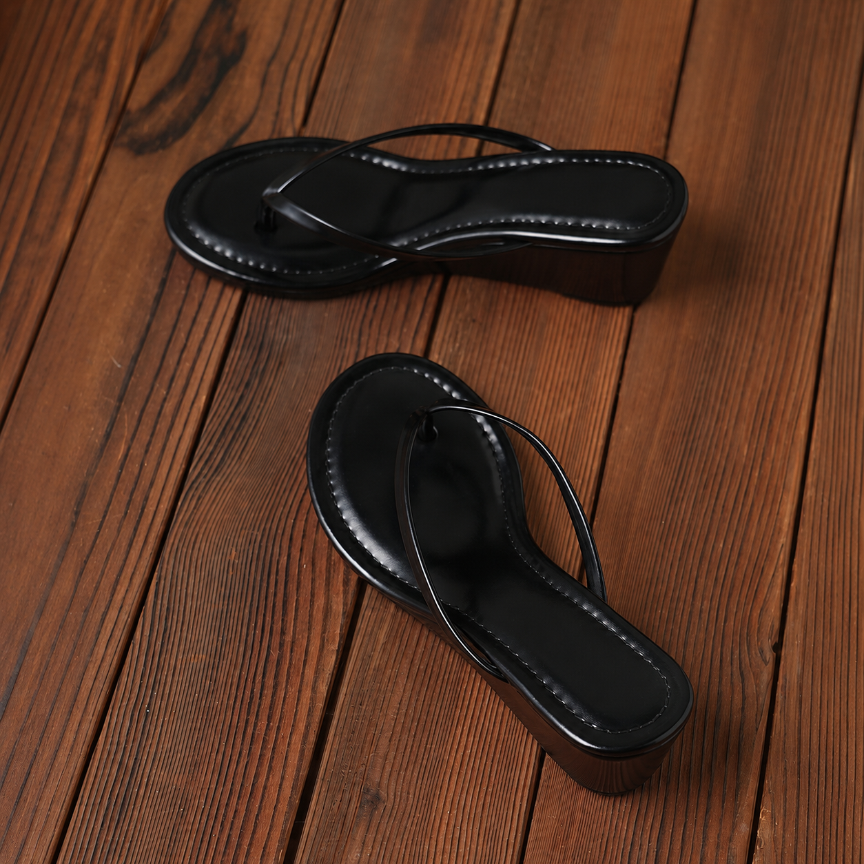 Casual Solid Wedge Mules Sandals For Women