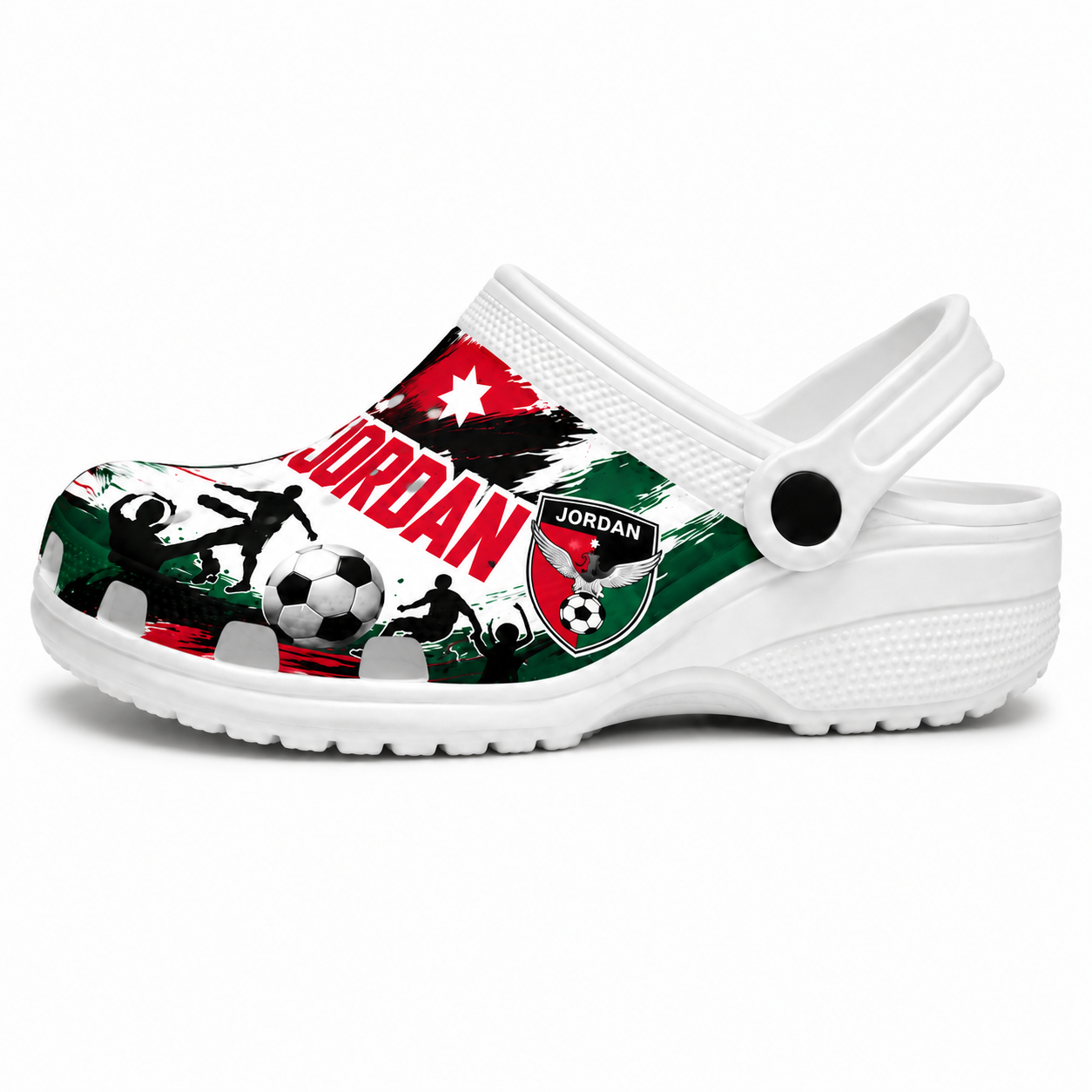World Cup 2026 Jordan Football Fan Printed Clogs