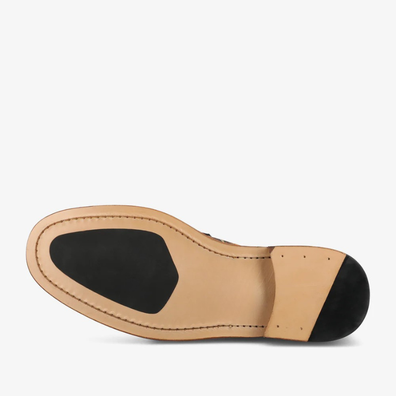 Check Canvas And Leather Blake Stitch Loafer
