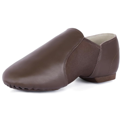 Slip On Leather Upper Jazz Shoes-My Soft Slipper