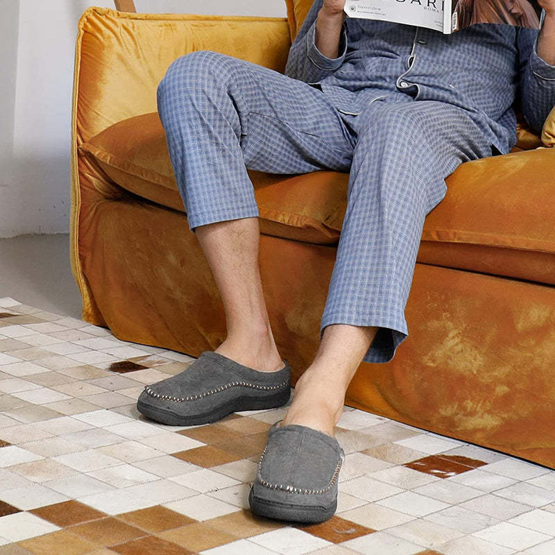 Fluffy Wide Loafer Shoes For Men-My Soft Slipper