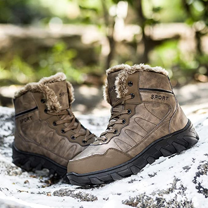 Men's Outdoor Plush Ankle Snow Boots-My Soft Slipper