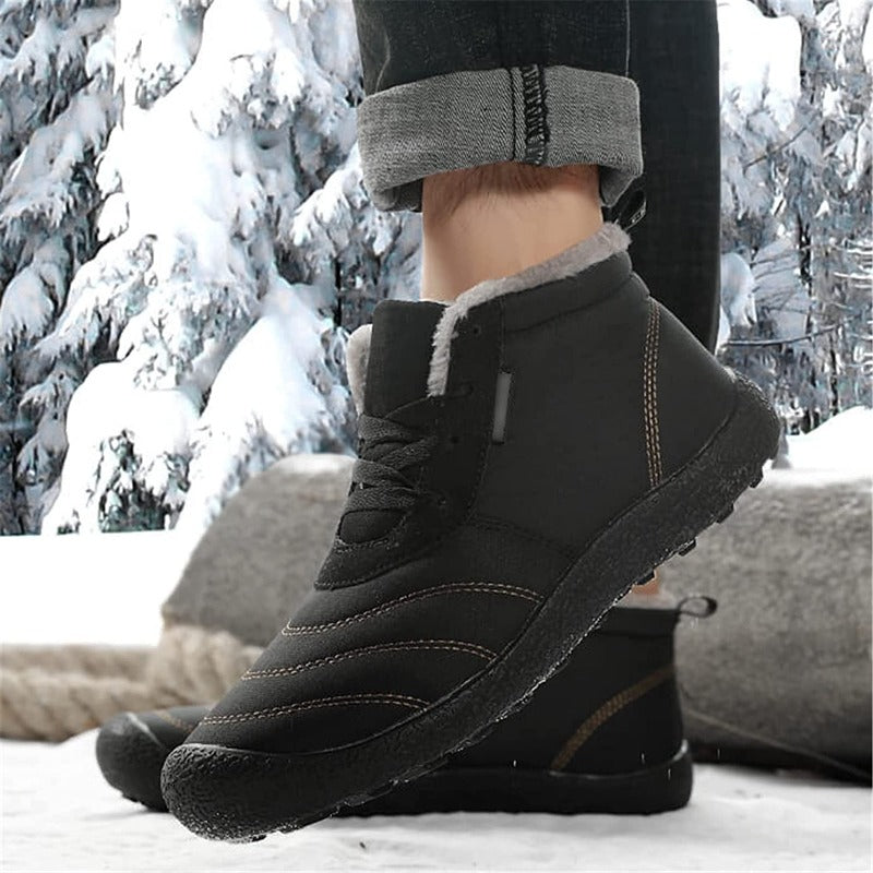 Men's Warm Slip On Ankle Boots-My Soft Slipper