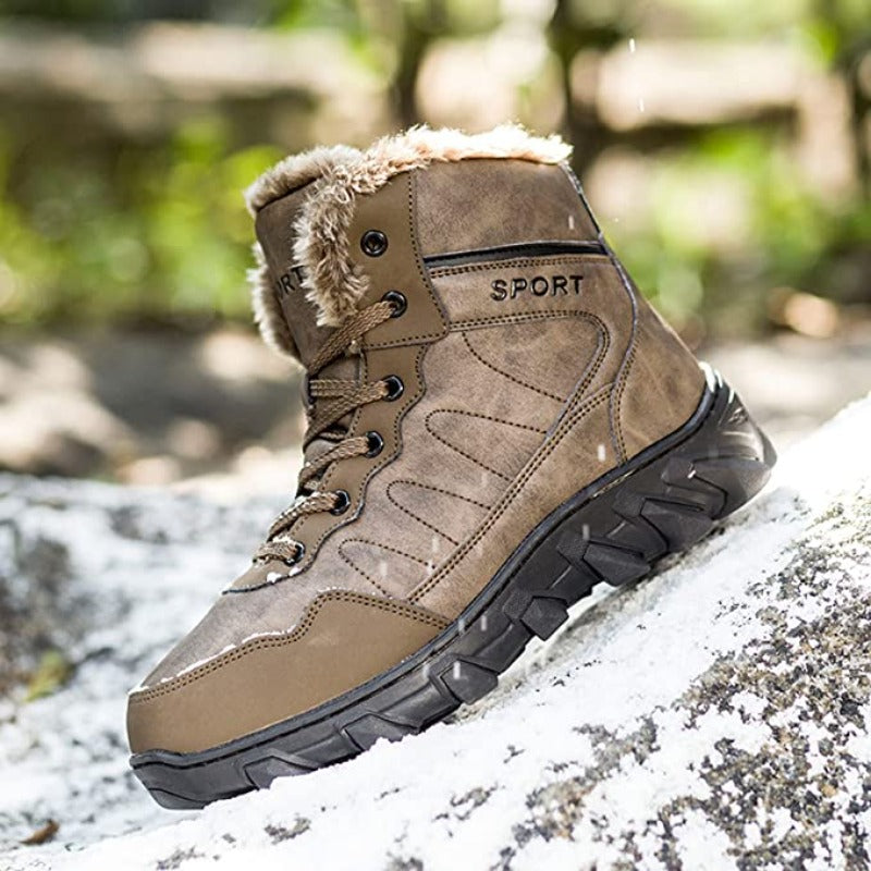 Men's Outdoor Plush Ankle Snow Boots-My Soft Slipper