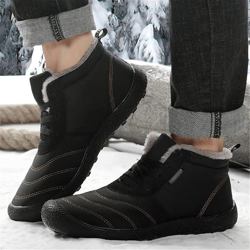 Men's Warm Slip On Ankle Boots-My Soft Slipper