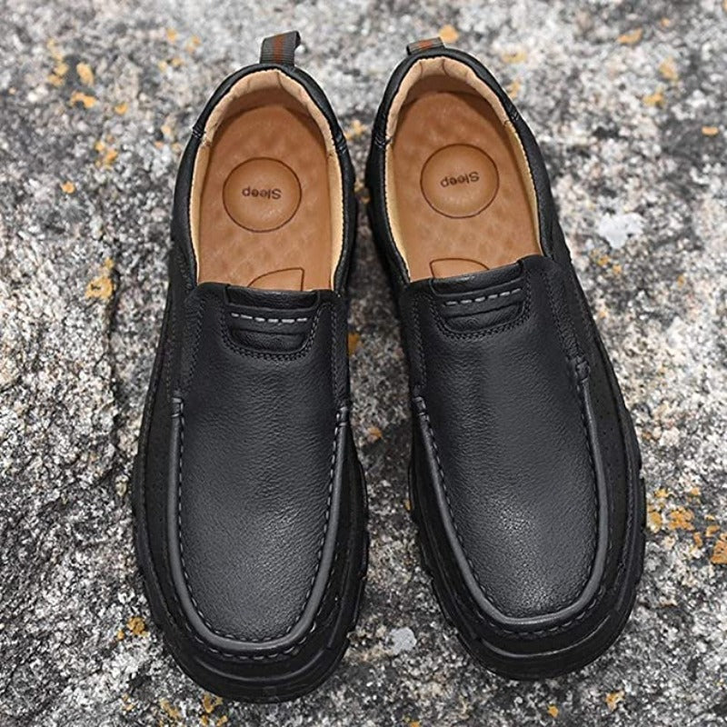 Genuine Leather Formal Loafers-My Soft Slipper