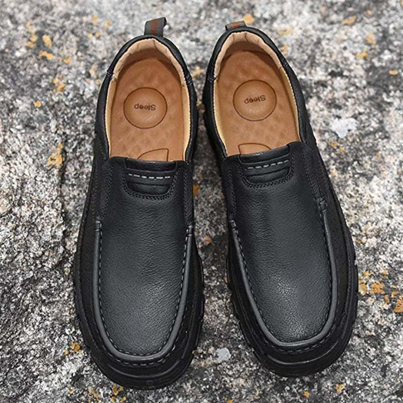 Genuine Leather Formal Loafers-My Soft Slipper