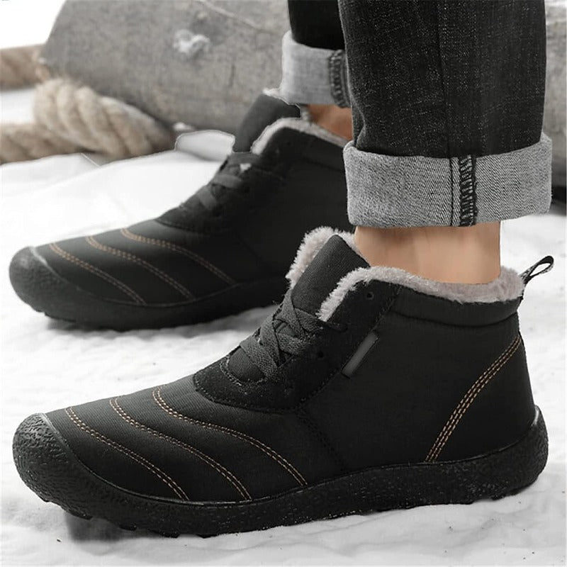 Men's Warm Slip On Ankle Boots-My Soft Slipper