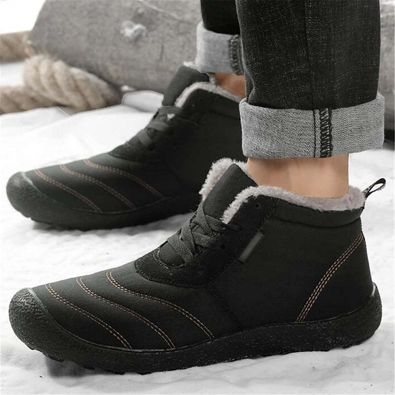 Men's Warm Slip On Ankle Boots-My Soft Slipper